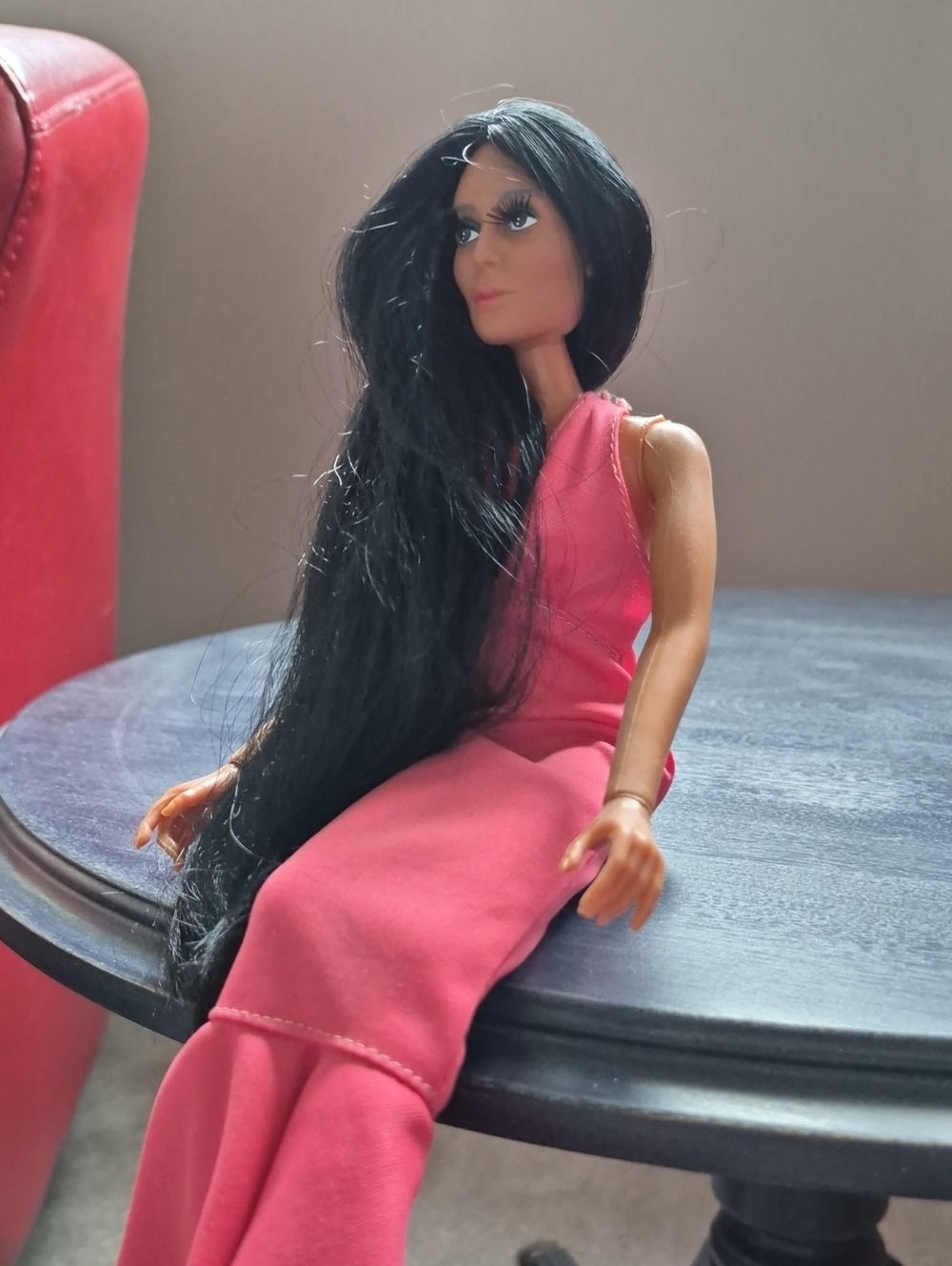 1976 Vintage Cher Barbie Doll Original Dress & Shoes